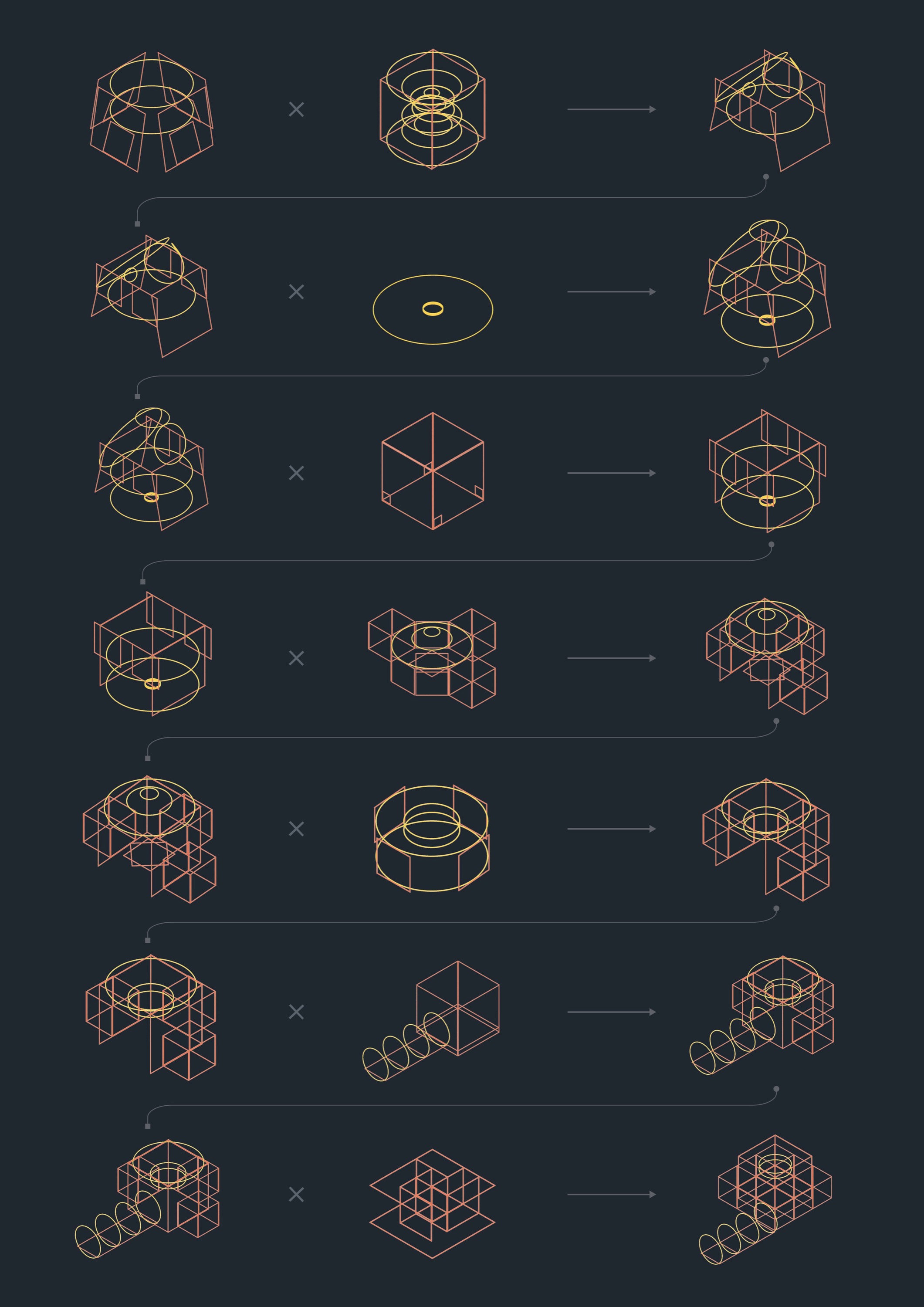 HKW Pavilion transformation sequences.